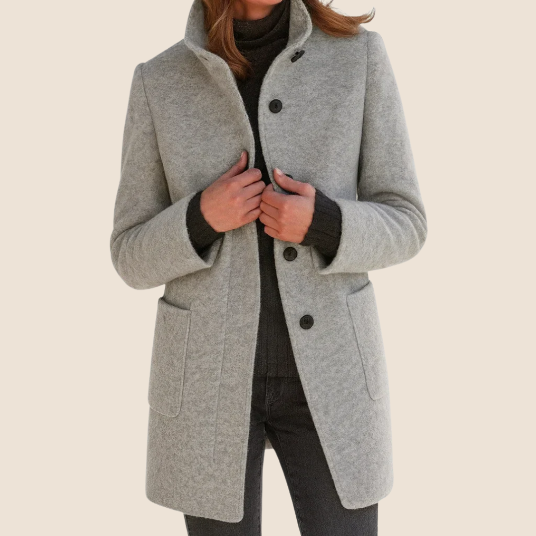 Beatrice™ | Classic Everyday Button Coat