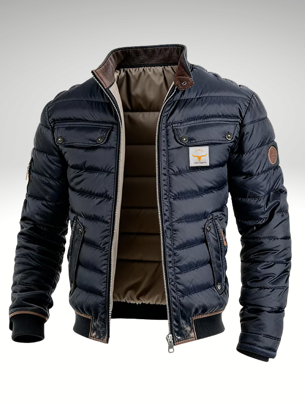 Russell Vintage Quilted Bomber Jacket