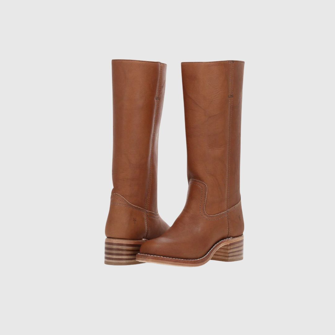 Lerelia | Leather Knee-High Boots