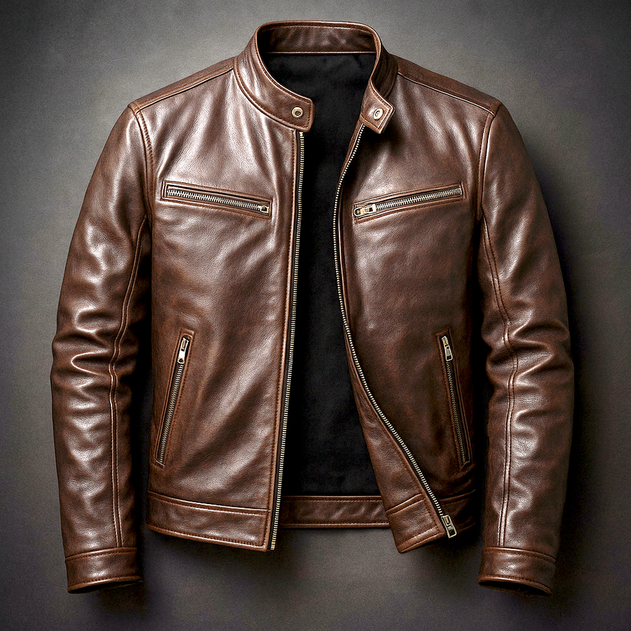 Guido Vintage Leather-Look Jacket