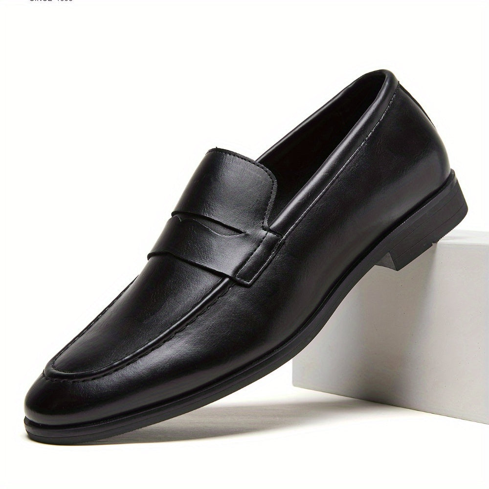 HENDRIX SOFT-SOLE LEATHER PENNY LOAFERS