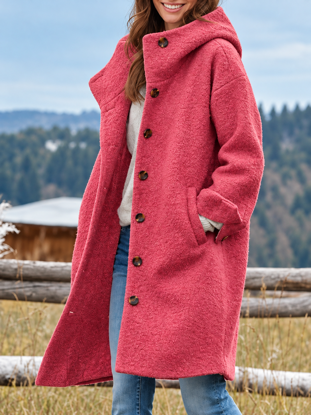 Elizabeth | Hooded Longline Coat