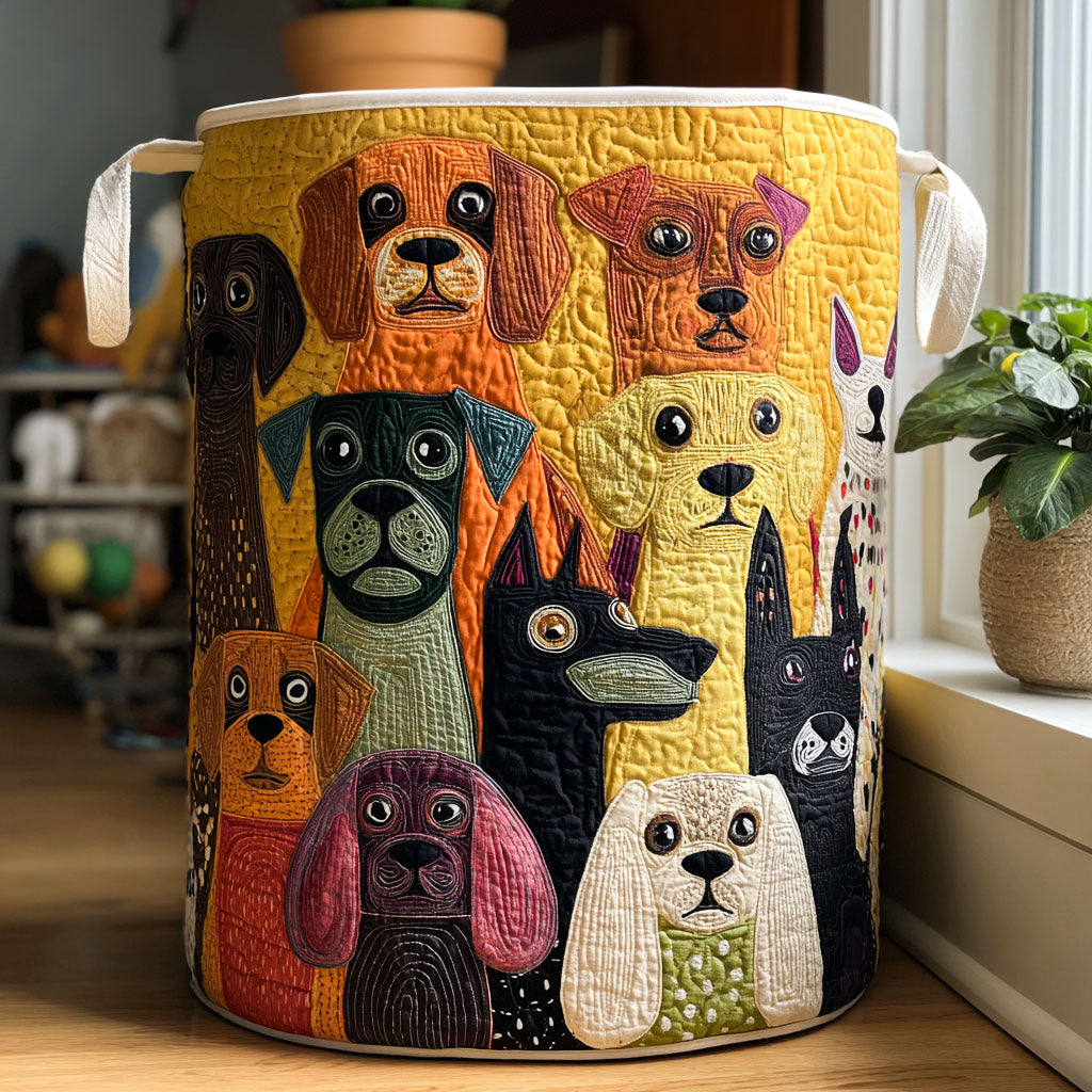 Jorunn™ | Barkside Magic Quilted Laundry Basket
