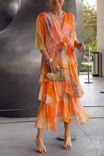 Soleil Floral Layer Dress
