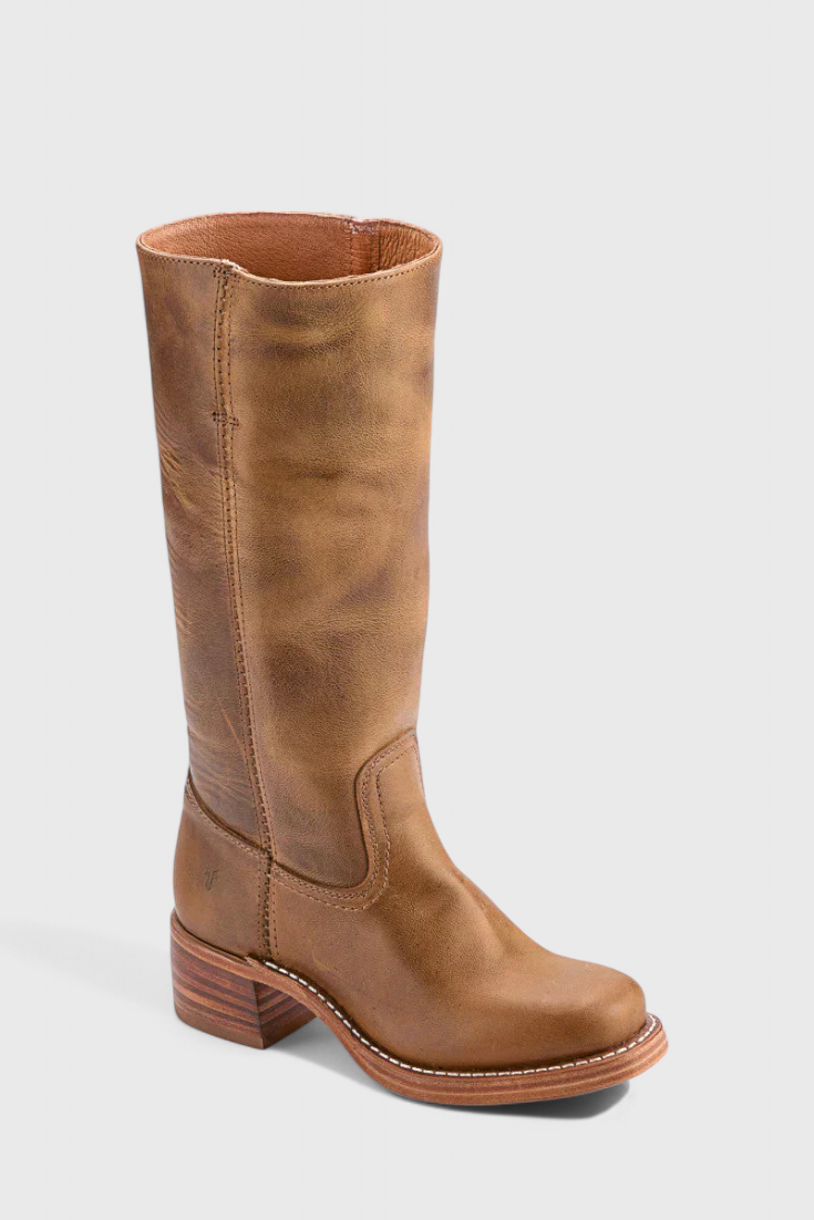PIPPA | WOMEN'S LEATHER KNEE-HIGH BOOTS WITH HEELS
