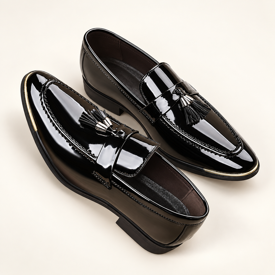 Alistair Leather Pointed-Toe Dress Loafers