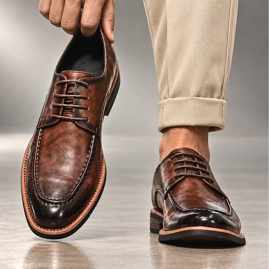 Dante Genuine Leather Derby Shoes Bundle