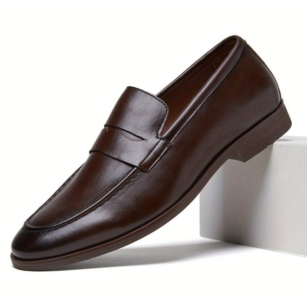 HENDRIX SOFT-SOLE LEATHER PENNY LOAFERS