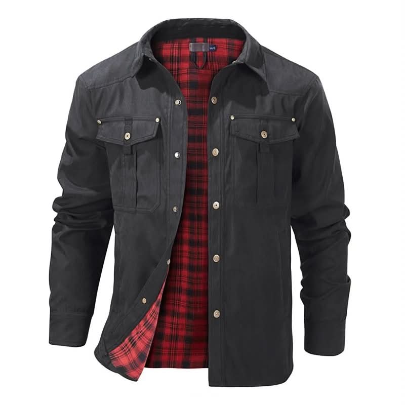 Endeavour Plaid-Lined Utility Jacket