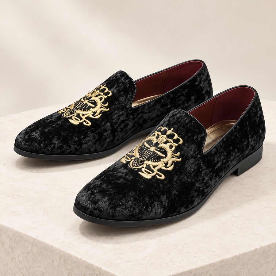 Hugo Embroidered Comfort Loafers