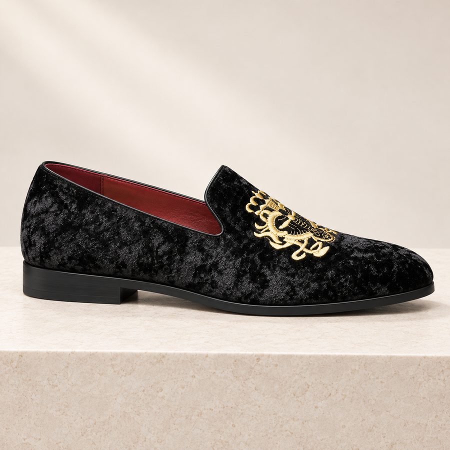 Hugo Embroidered Comfort Loafers